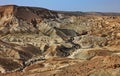 Machtesh Ramon - erosion crater in the Negev desert, the most picturesque natural landmark of Israel Royalty Free Stock Photo